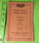 Buda 6-LD-468 Diesel Engine Driven Fire Pump Installation & Care Manual 1943. Fixed Price $45.00.