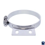United Pacific Chrome Cab Exhaust Clamp For Peterbilt 8" Part No. UP-10330. Fixed Price $39.00.