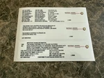 1999 12.7 Detroit Diesel Series 60 Engine Sticker For Offroad Use Only. Fixed Price $95.00.
