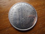 Detroit Michigan Strohs Beer Detriot Lions Football Medal Token. Fixed Price $9.99.