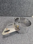 Stainless Butt Joint Exhaust Clamp, Angled Bracket, 5". Fixed Price $21.00.