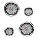 Teleflex Boat Gauge Gray Silver Mercury Outboard (set Of 4). Fixed Price $297.56.