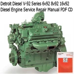 Detroit Diesel Series Service Manual 6V-92 8V-92 Engine Repair Cd !!. Fixed Price $13.03.