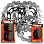 Front+rear Brake Rotors Pads For Suzuki Gsx 1300 Hayabusa 2008-2012 New. Fixed Price $173.56.