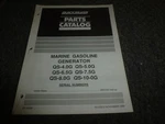 1988-1990 Quicksilver Marine Gas Generator QS-8.0G QS-10-0G Parts Manual 1989 Zx. Fixed Price $122.76.